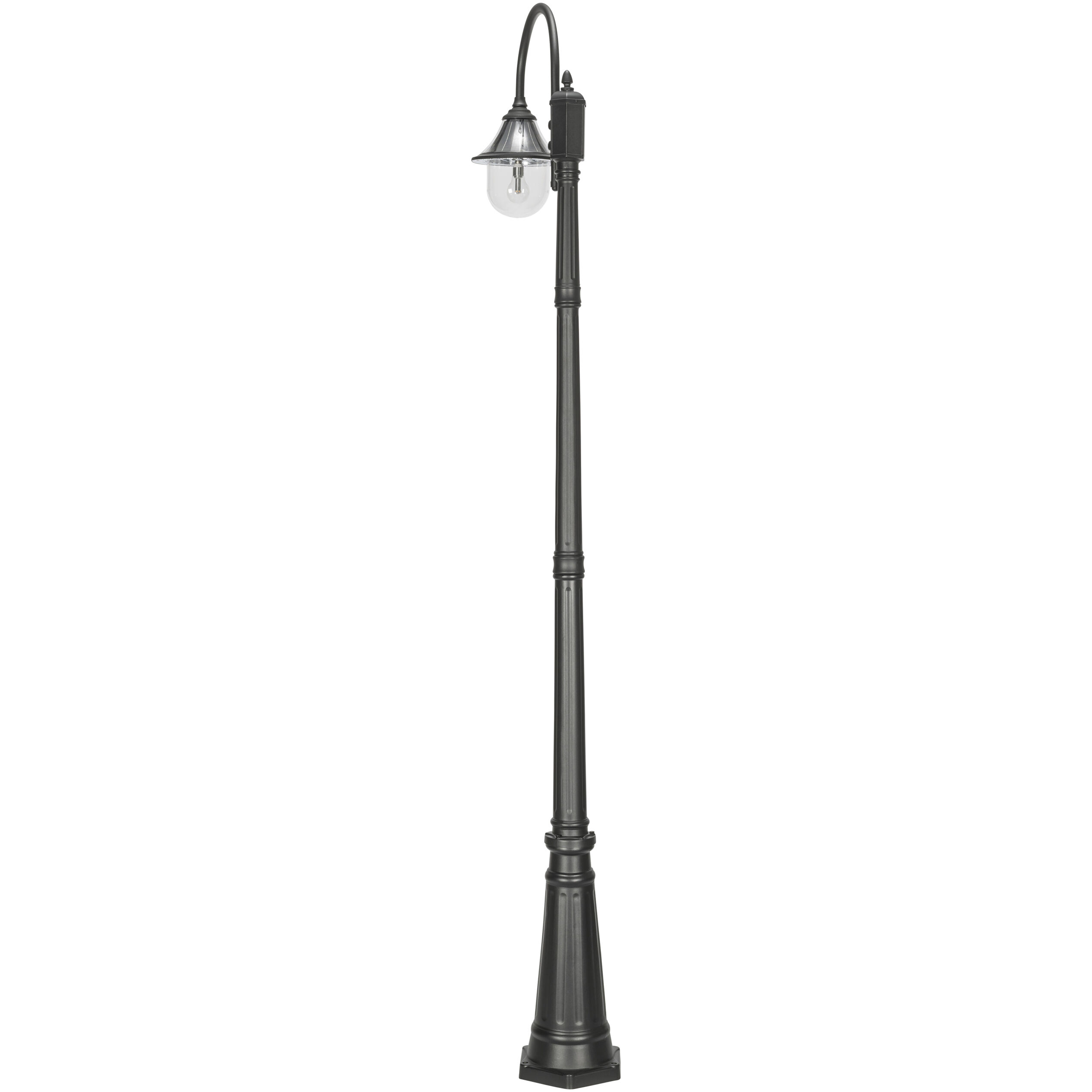 Orion 1 Light 94.63 inch Black Post Light, Solar